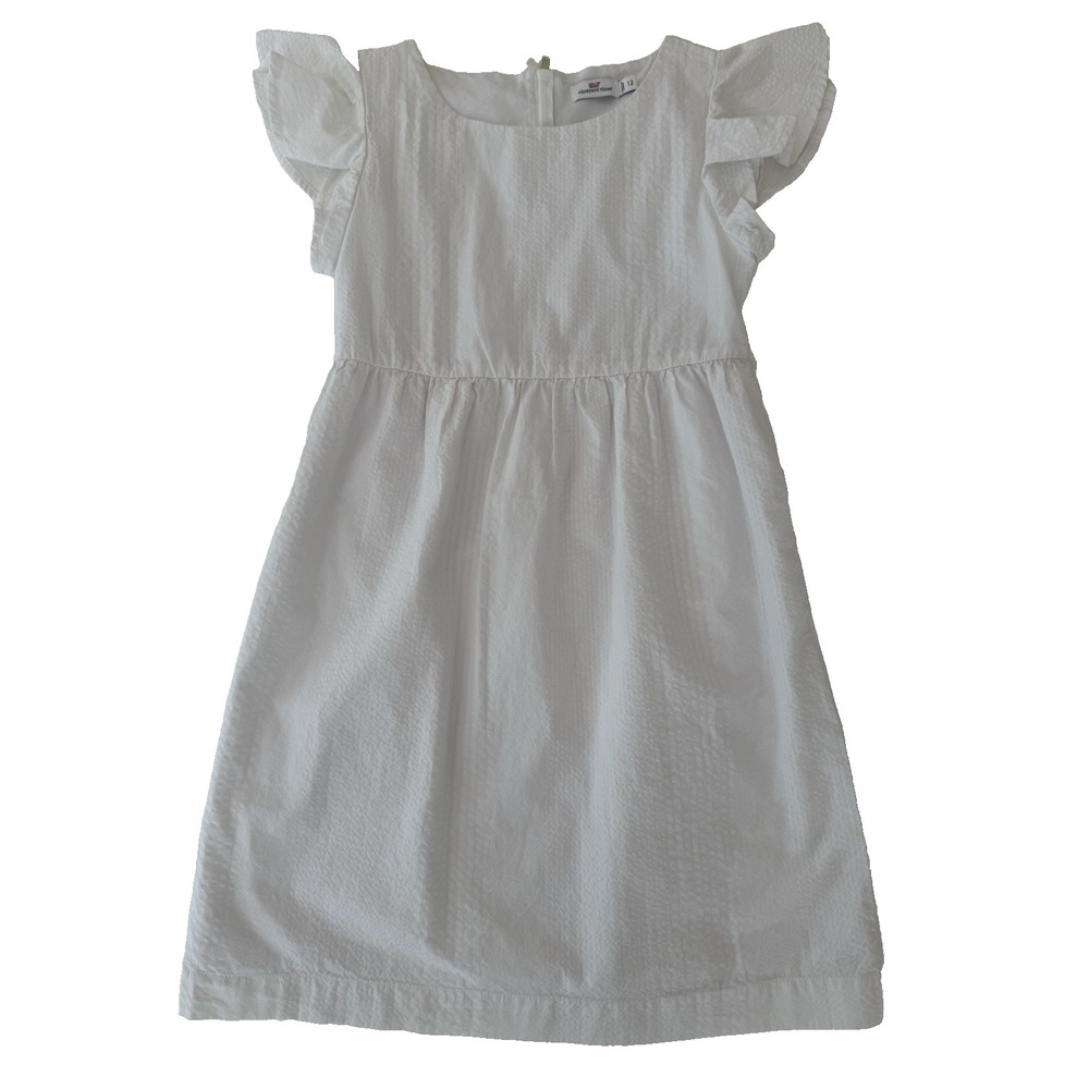 Vineyard Vines Girls Dress White, Size 12 NWOT